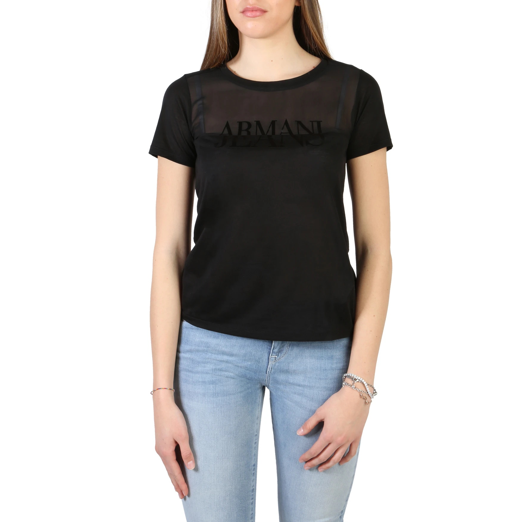 armani jeans t shirt women's
