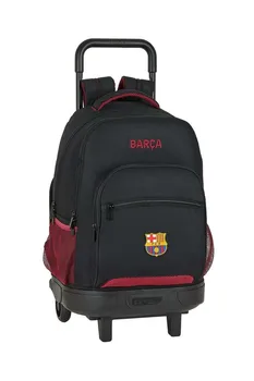 

BARCELONA large F.C. Backpack with COMPACT wheels EXTRAIBLE LAYERS 33X45X22 612027918
