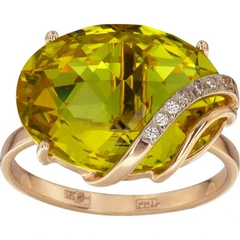 

Aloris red gold cubic zirconia ring