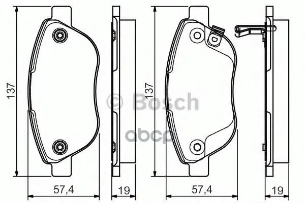 Колодки Тормозные Дисковые Premium 2, Передн, Fiat: 500l 12- Opel: Corsa 06-10/11- Bosch арт. 0986495103
