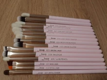 Makeup-Brushes-Set Eye-Liner Jessup Pearl Natural-Synthetic-Hair Professional White/silver