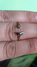 Ring Fashion Mermaid-Tail-Rings Whale Tail Tear-Jewelry Silver-Color Girls Wholesale