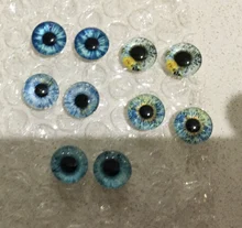 Cameo Glass-Cabochon Dragon Eyes Round Flatback 18mm Diy-Accessories Photo 25mm 