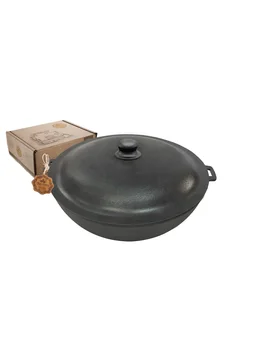 

Cauldron узбекский wok т405с2 volume 8,0 L cast iron with aluminum cap