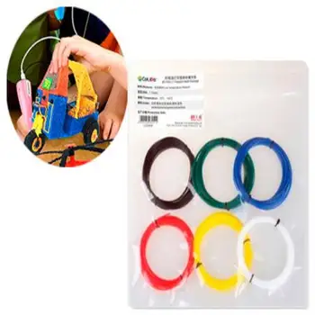

Filament 3d ground pen lt pla 1,75mm pack Assorted Colors Yellow Blue White Black Red Green