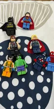 DISNEY-bloques de construcción de superhéroes, Thor, Spiderman, Hulk, figuras de acción, juguetes para niños, regalo de Navidad para niños