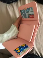 Cartera pequeña con broche para mujer, monedero pequeño, billetera de corona para tarjeta de mujer, Mini bolso de mano