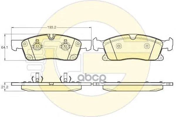 Колодки Тормозные Mercedes-Benz Ml W166 250-350 11- Передние Girling 6119462 Girling арт. 6119462