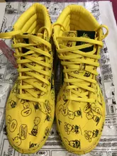 Auténtico furgonetas de la pared SK8-Hi hombres/mujeres zapatos de skate zapatos de alta-amarillo Color de talla de zapatillas Eur 35-44