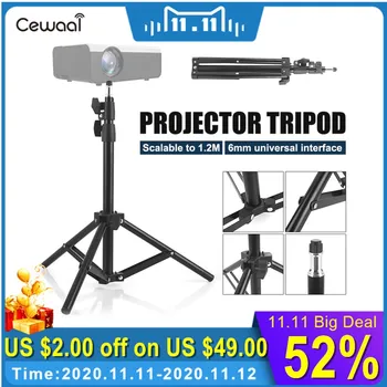 

Universal Aluminum Alloy Home LCD Projector Tripod Mount Bracket Holder Stand 6mm interface Projection Accessory for CP600