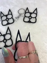 Cute Cat Keychain Protect Yourself Alloy Fashion Jewelry Female Girls Hot-Sales Friend