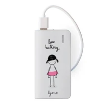 Внешний аккумулятор низкий Лиона Тан вентилятор TFPWB002 4000 мАч белый