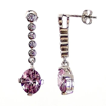 

Long earrings 925 Sterling silver m [2317]