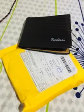 Cartera Vintage de cuero para hombre, cartera masculina de lujo, corta, ajustada, con Clip para dinero, tarjetero, Portomonee