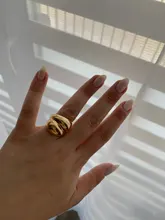 HUANZHI-anillo ancho brillante minimalista para mujer y hombre, anillos abiertos geométricos, joyería, Color dorado, plateado, 2020