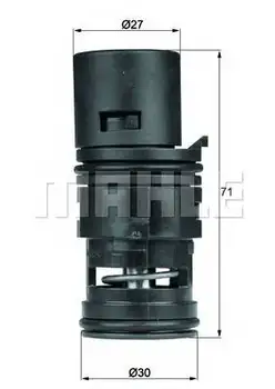 

Thermostat BMW E83 2.5 3.0i 06 MAHLE KNECHT TO775