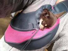 Bolsa de viaje transpirable para mascotas, bolso de hombro de malla Oxford, cómoda, bolso grande de hombro