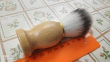 1PC profesional de los hombres brocha de afeitar con mango de madera de Nylon puro para hombres de limpieza de máscara cosméticos herramienta