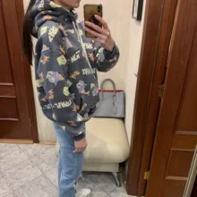 Hooded-Sweatshirt Women Hoodie Plus-Size Fleece Streetwear Winter for 320 Warm Colorful