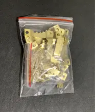 Colgador de marcos de diente de sierra para pared de fotos, dorado, plateado y negro, cuadro con imagen de espejo, ganchos de dientes de sierra con tornillos, 25 uds.