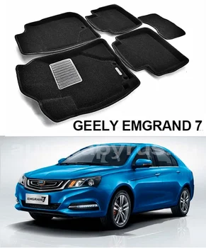 

Textile 3D mats euromat3d business in the salon for Geely Emgrand 7 (2016-) with plastic backing