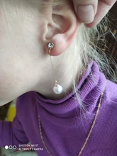 Pendientes de Clip para oreja de estilo coreano para mujer, sin perforación, perlas largas, sin orificio de oreja, joyería