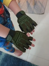 Guantes tácticos de medio dedo del ejército para niños, 2 uds., guantes de camuflaje para deportes al aire libre, ciclismo, escalada, Fitness