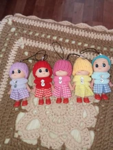 Mini muñecas interactivas de juguete para niños y niñas, muñeco Reborn de juguete, colgante pequeño con llave, 5 uds.