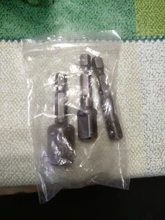 Juego de llaves de vástago hexagonal para taladro eléctrico, 3 uds., taladro para enchufes, adaptador de extensión de broca, 1/4, 3/8, 1/2