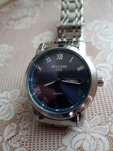 BELUSHI-Reloj de pulsera ultrafino para hombre, de cuarzo, de lujo, malla de acero, resistente al agua, Masculino