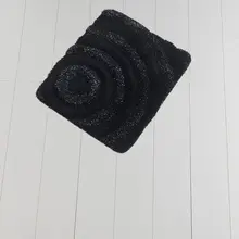 Коврик для ванной-коврики | коврик коврики для ванной нескользящие анти пресс-форма коврики черного цвета с ребристой поверхностью; 50X60 см