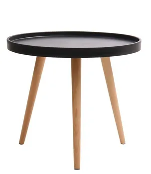 

Table ANNIA, low, wood, black polypropylene