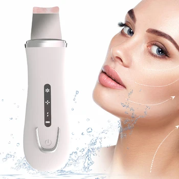 

10 x Ultrasonic Skin Scrubber Face Scrubber Cleanser Skin Scrubber Ultrasonic Peeling Professional Deep Clean Exfoliating