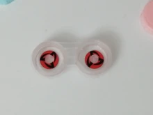 Lentes de contacto Sharingan para Cosplay, Lentes rojas de colores para ojos, Uchiha Sasuke, Hatake, Kakashi