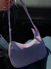 Bolso Baguette pequeño de piel sintética para mujer, pochette de diseño a la moda, suave, para hombro, Vintage, sencillo, tipo Clutch