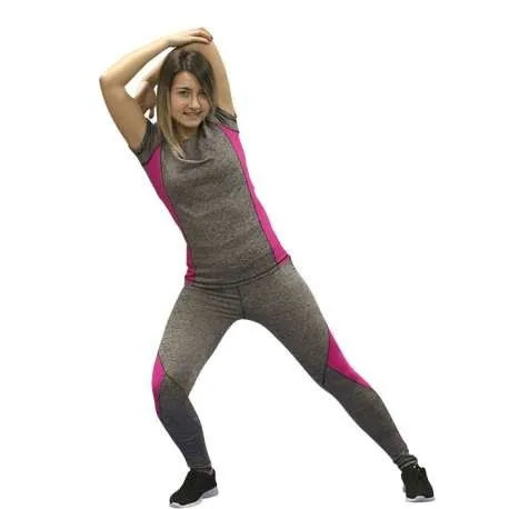 Леггинсы SOFTEE FIT ALEXIA-TALLA M-COLOR GRIS VIGORE Y fuccia | Спорт и развлечения