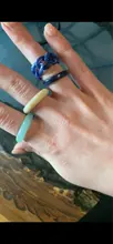 Conjunto de anillos acrílicos coloridos de acetato para mujer y niña, anillos redondos gruesos de resina, accesorios de joyería