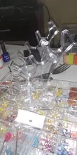 1 Set de pinceles de uñas soporte de estante de pluma accesorios cepillos para herramienta de la manicura acrílico soporte de cepillos de manicura portador de almacenamiento