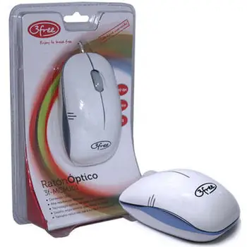

Raton Mouse optical Usb 3Free Mcm101/Wb design White Blue computing generic mice