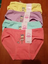 Lote de 4 Uds. De ropa interior para niños, bragas de algodón para niñas, pantalones cortos con diseños de dibujos animados de 2 a 10 años, ZL15