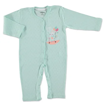 

ebebek Aziz Bebe Summer Baby Girl Park Rib Long Sleeve Romper