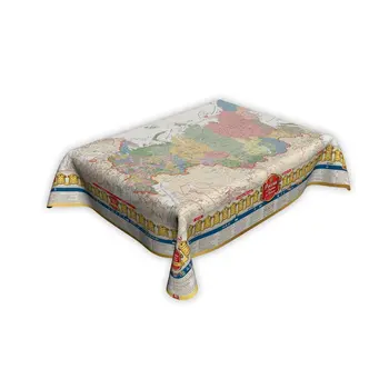 

Tablecloth "Map History of Russia" 215*145 cm, with a gold Bake