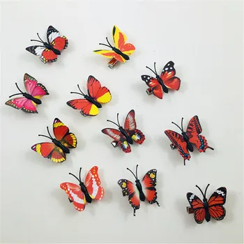 

10Pcs Simulation Butterfly Headwear Chic Hair Clips Hair Accessories Wedding Costume Accessories Headpieces Children