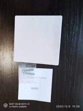 Aqara-Interruptor de luz inteligente para el hogar, switch de triple botón con control remoto inalambrico, clave, cable de fuego neutro y conectividad ZiGBee con aplicación Smart home para Mijia