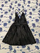 Backless Dress Strap Satin A-Line Night-Party Elegant Sexy Deep-V-Neck Casual Sleeveless