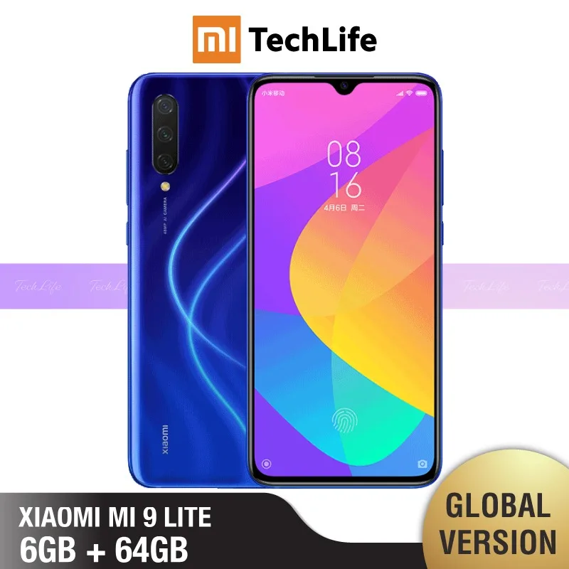 Глобальная версия Xiaomi Mi 9 Lite 64 Гб ROM 6 Гб RAM(Совершенно новая/запечатанная) mi 9 lite, mi9lite, mi 9, mi9 - Цвет: Blue 64GB