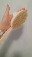 Shower-Brush Exfoliating SPA Natural-Bristle Woman Skin-Care Body-Back 42x7cm Wooden