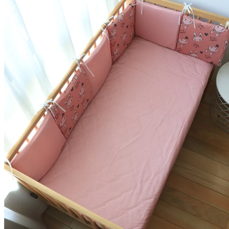 6Pcs Lot Baby Bumpers In The Crib For Newborns Nordic Cute Cartoon Pattern Crib Protector For Kids Baby Room Decoration