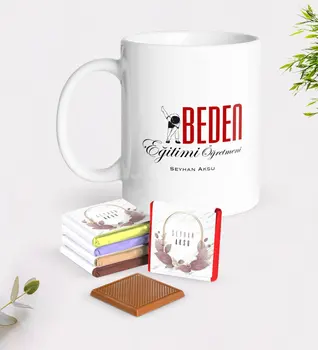 

Personalized Physical Education Teacher White Mug and Chocolate Gift Set