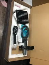 Shower-Faucet-Set Bathtub Wall-Mount 8rainfall Handheld POIQIHY with Sprayer